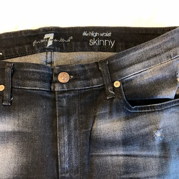 5[7ForAllMankind] The high waist skinny faded - Picture 7 of 8